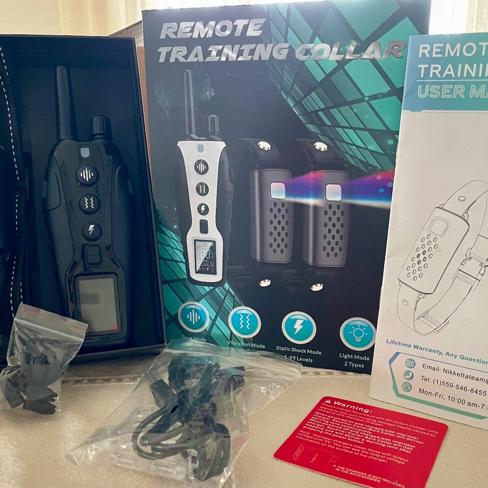 Remote control dog training collar